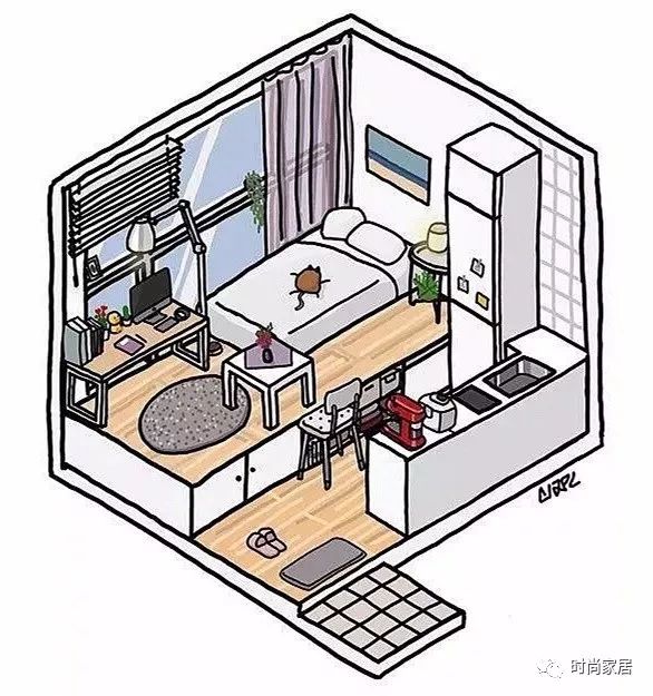 INS上的9个热门单身小公寓 | 如果让你选，你想住哪间？